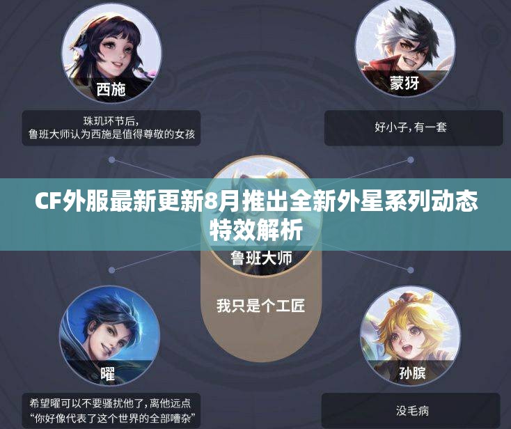 CF外服最新更新8月推出全新外星系列动态特效解析