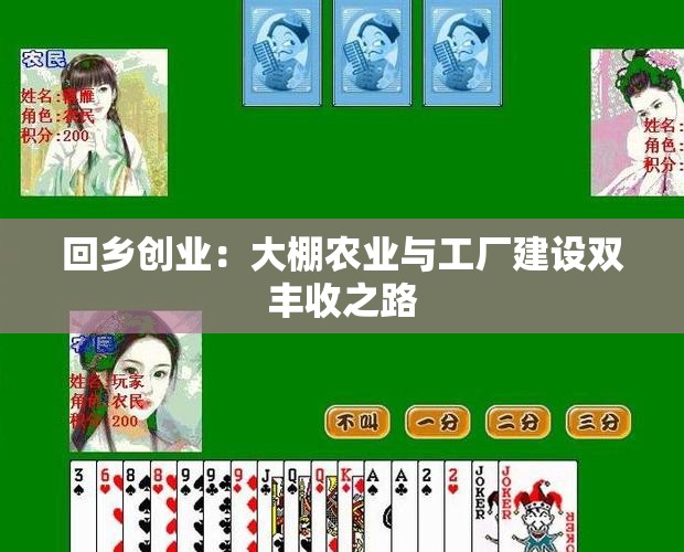 回乡创业：大棚农业与工厂建设双丰收之路