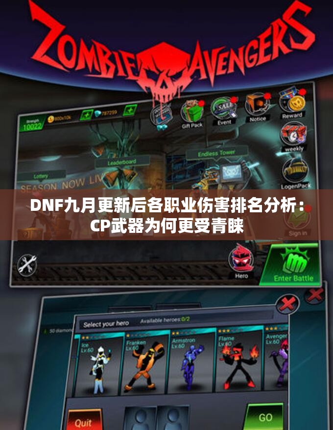 DNF九月更新后各职业伤害排名分析：CP武器为何更受青睐