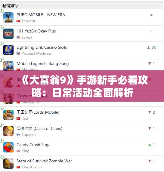 《大富翁9》手游新手必看攻略：日常活动全面解析