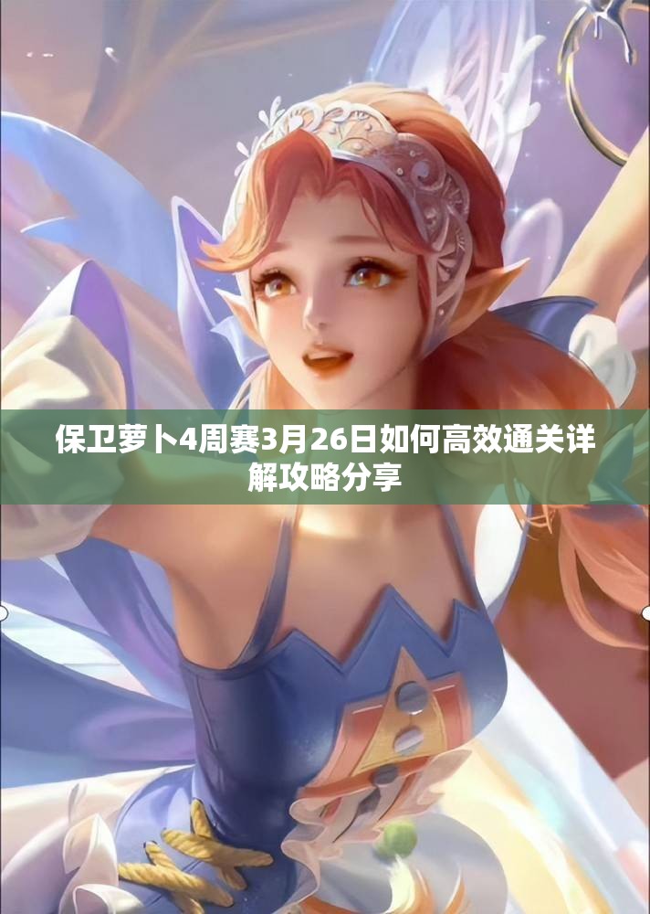 保卫萝卜4周赛3月26日如何高效通关详解攻略分享