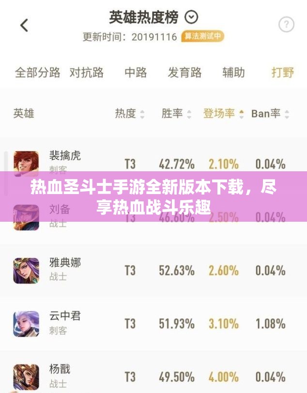 热血圣斗士手游全新版本下载，尽享热血战斗乐趣