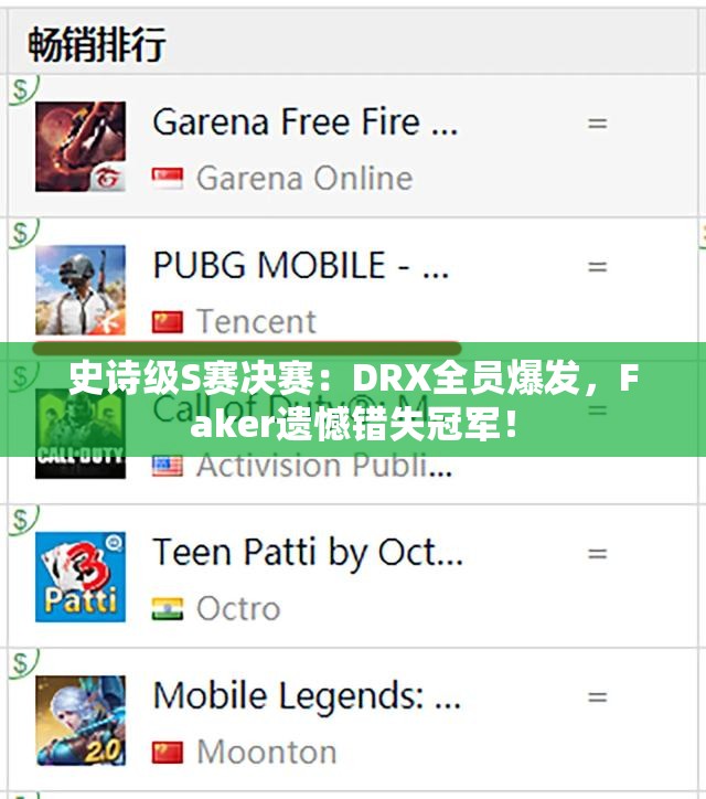 史诗级S赛决赛：DRX全员爆发，Faker遗憾错失冠军！