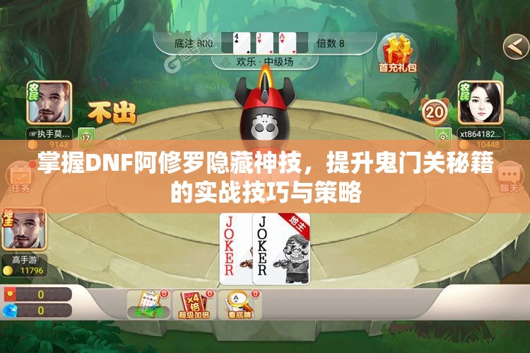 掌握DNF阿修罗隐藏神技，提升鬼门关秘籍的实战技巧与策略
