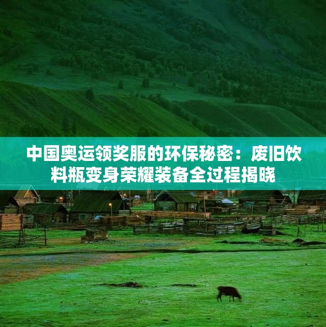 中国奥运领奖服的环保秘密：废旧饮料瓶变身荣耀装备全过程揭晓
