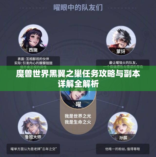 魔兽世界黑翼之巢任务攻略与副本详解全解析