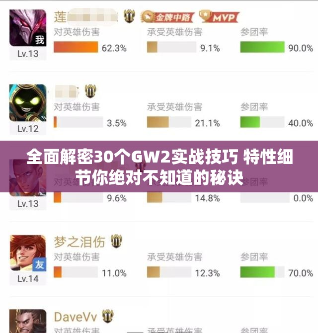 全面解密30个GW2实战技巧 特性细节你绝对不知道的秘诀
