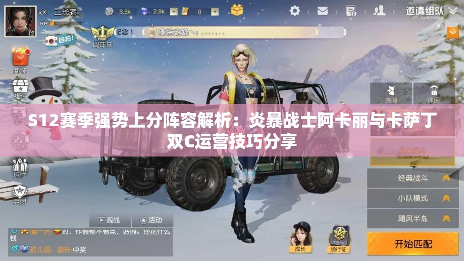 S12赛季强势上分阵容解析：炎暴战士阿卡丽与卡萨丁双C运营技巧分享