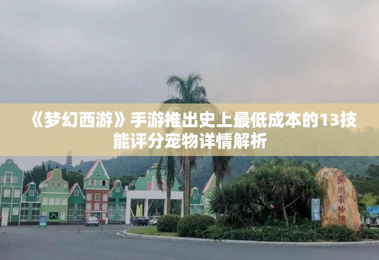 《梦幻西游》手游推出史上最低成本的13技能评分宠物详情解析