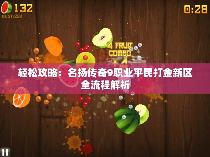 轻松攻略：名扬传奇9职业平民打金新区全流程解析