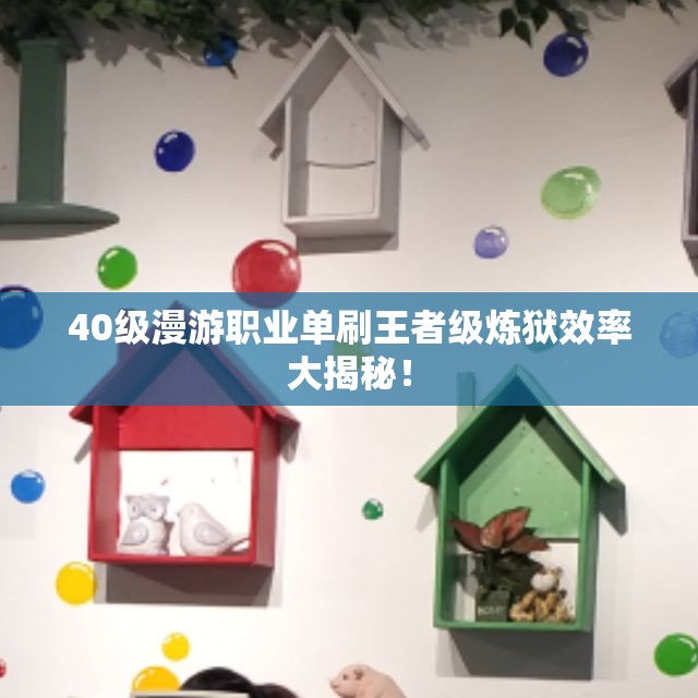 40级漫游职业单刷王者级炼狱效率大揭秘！