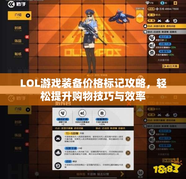 LOL游戏装备价格标记攻略，轻松提升购物技巧与效率