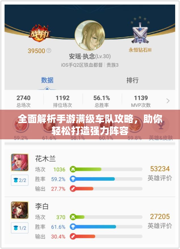 全面解析手游满级车队攻略，助你轻松打造强力阵容