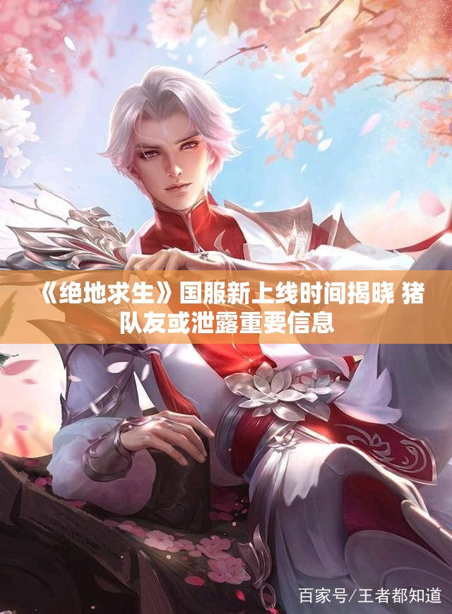 《绝地求生》国服新上线时间揭晓 猪队友或泄露重要信息