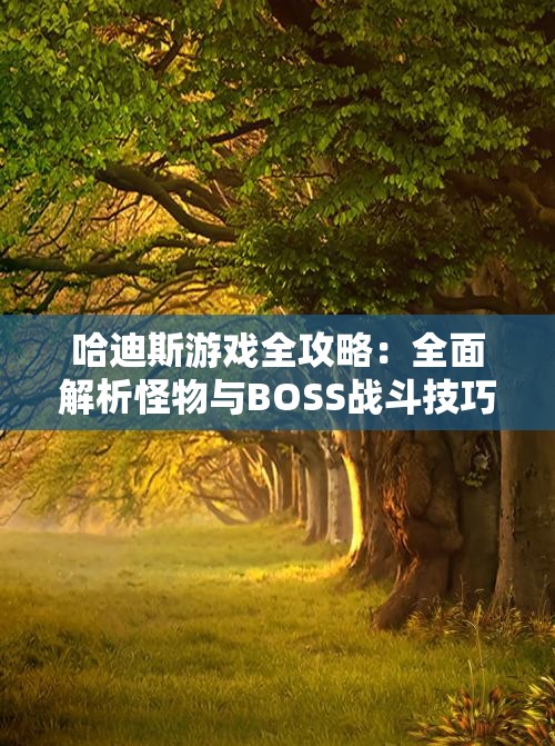 哈迪斯游戏全攻略：全面解析怪物与BOSS战斗技巧
