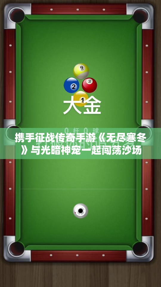 携手征战传奇手游《无尽寒冬》与光暗神宠一起闯荡沙场