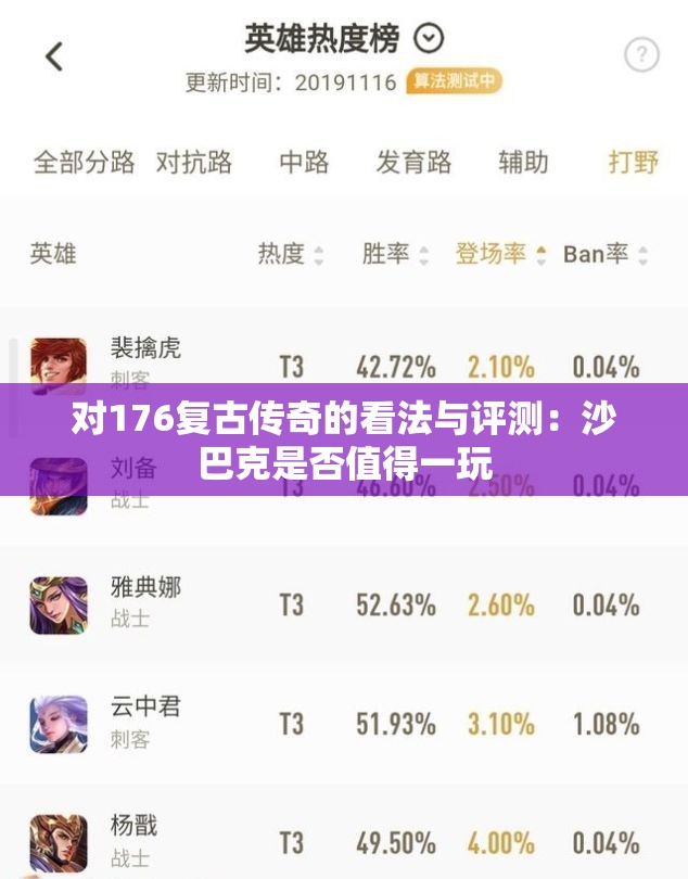 对176复古传奇的看法与评测：沙巴克是否值得一玩