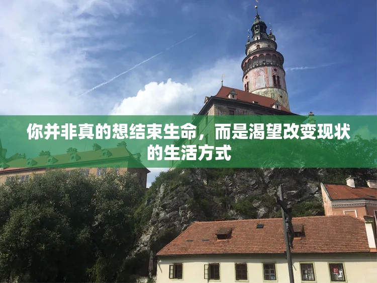 你并非真的想结束生命，而是渴望改变现状的生活方式