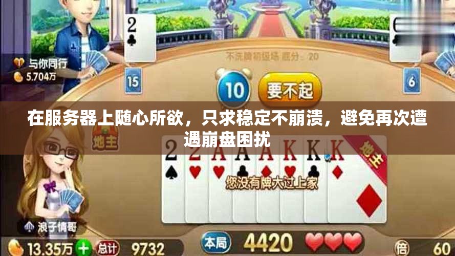 在服务器上随心所欲，只求稳定不崩溃，避免再次遭遇崩盘困扰