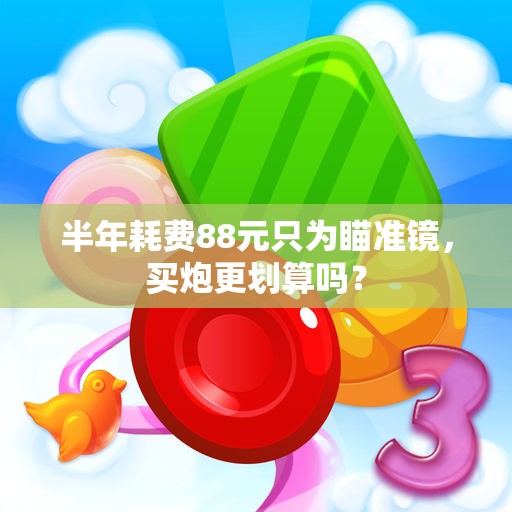半年耗费88元只为瞄准镜，买炮更划算吗？