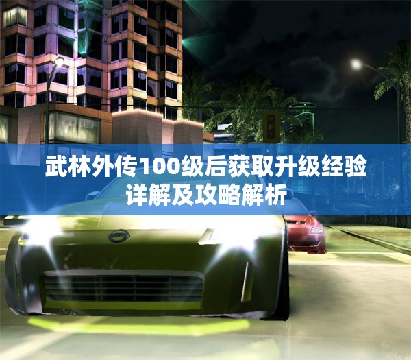 武林外传100级后获取升级经验详解及攻略解析