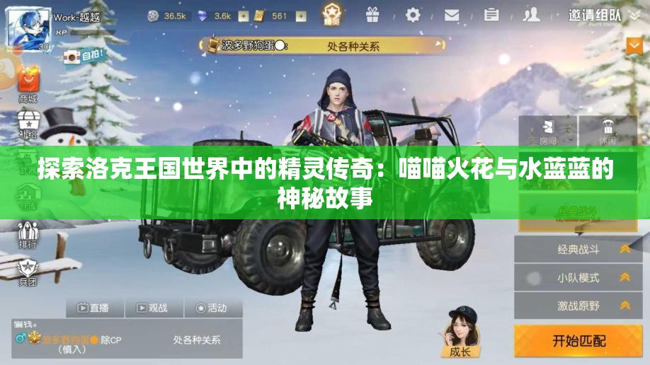 探索洛克王国世界中的精灵传奇：喵喵火花与水蓝蓝的神秘故事