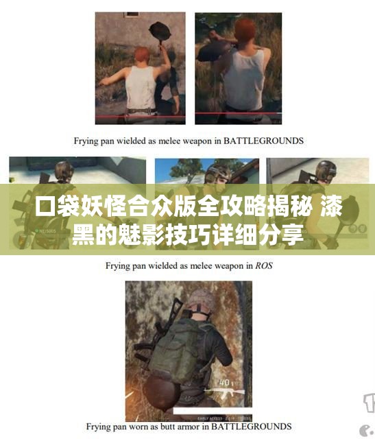 口袋妖怪合众版全攻略揭秘 漆黑的魅影技巧详细分享