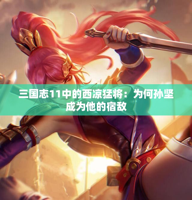 三国志11中的西凉猛将：为何孙坚成为他的宿敌