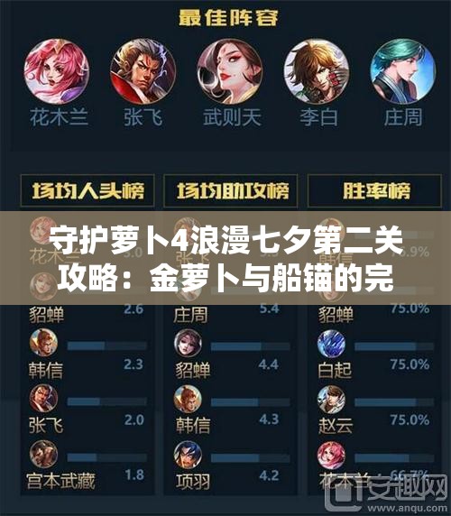 守护萝卜4浪漫七夕第二关攻略：金萝卜与船锚的完美结合
