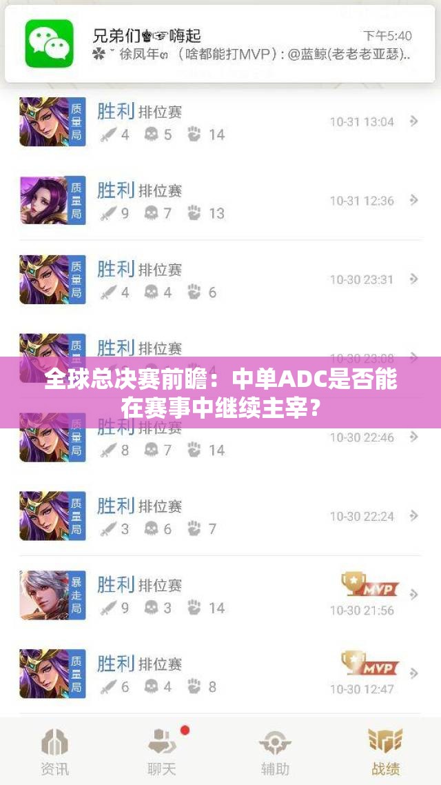 全球总决赛前瞻：中单ADC是否能在赛事中继续主宰？