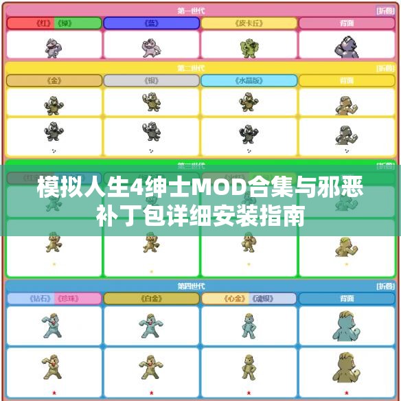 模拟人生4绅士MOD合集与邪恶补丁包详细安装指南