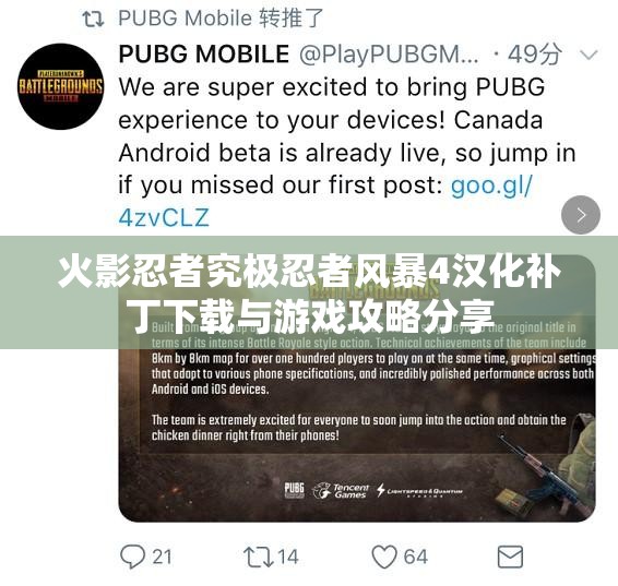 火影忍者究极忍者风暴4汉化补丁下载与游戏攻略分享