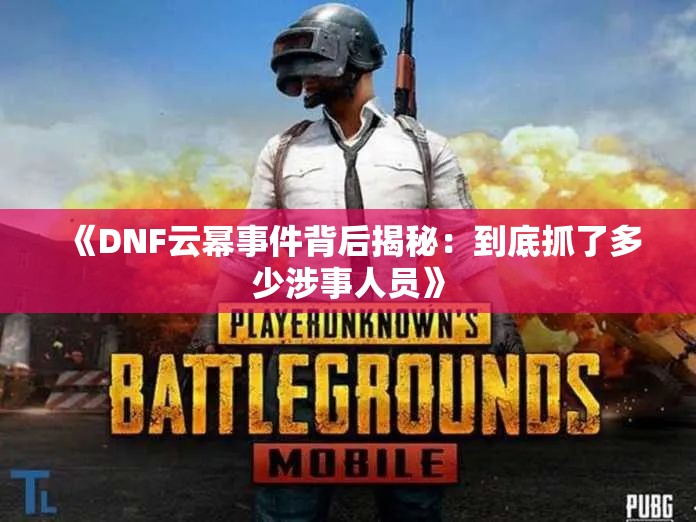 《DNF云幂事件背后揭秘：到底抓了多少涉事人员》