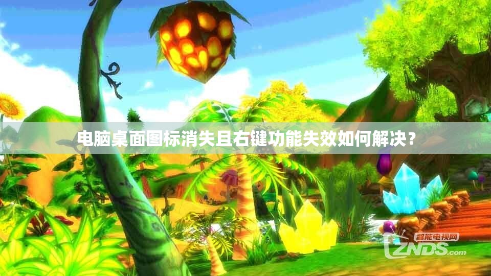 电脑桌面图标消失且右键功能失效如何解决？