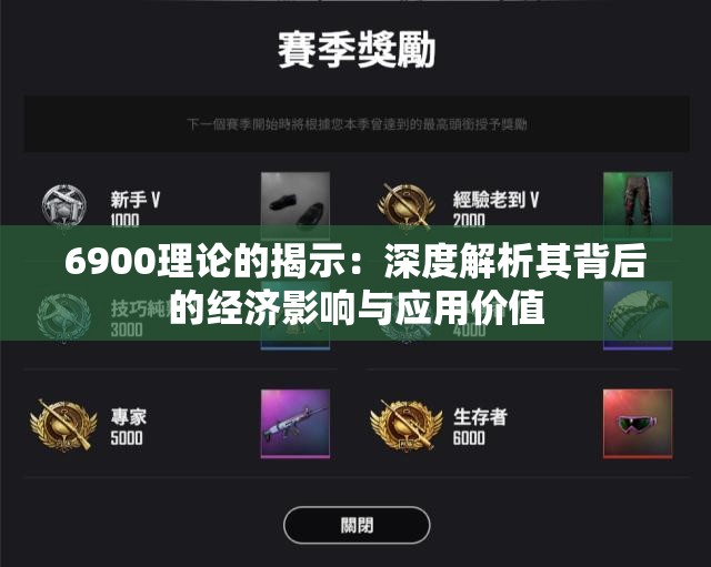 6900理论的揭示：深度解析其背后的经济影响与应用价值