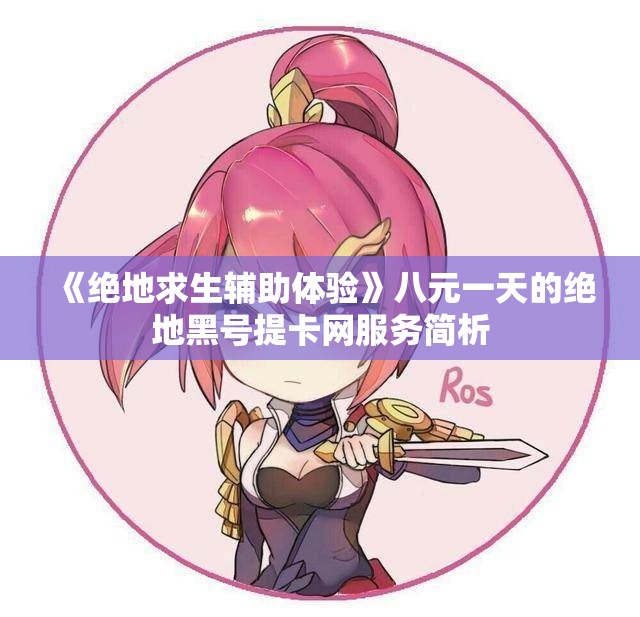 《绝地求生辅助体验》八元一天的绝地黑号提卡网服务简析