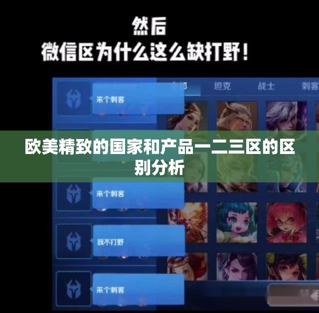 欧美精致的国家和产品一二三区的区别分析
