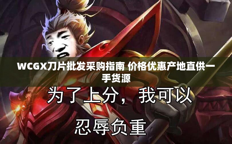 WCGX刀片批发采购指南 价格优惠产地直供一手货源