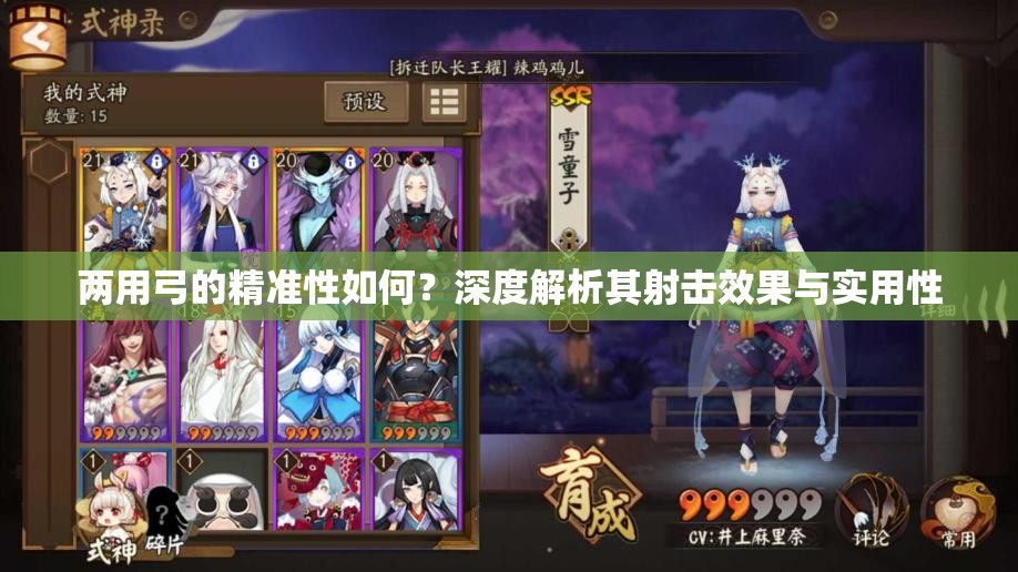 两用弓的精准性如何？深度解析其射击效果与实用性