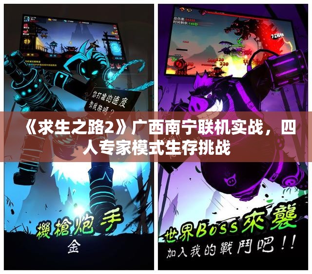 《求生之路2》广西南宁联机实战，四人专家模式生存挑战
