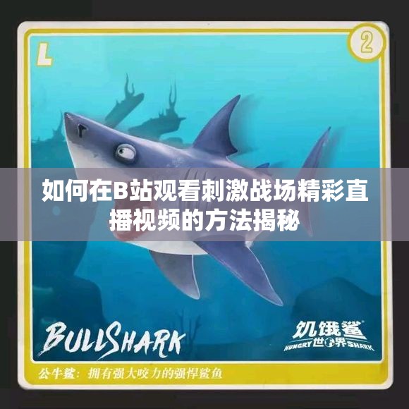 如何在B站观看刺激战场精彩直播视频的方法揭秘