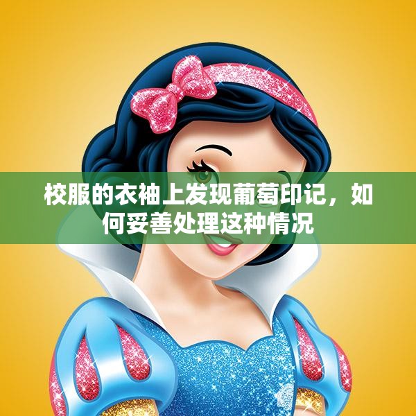 校服的衣袖上发现葡萄印记，如何妥善处理这种情况