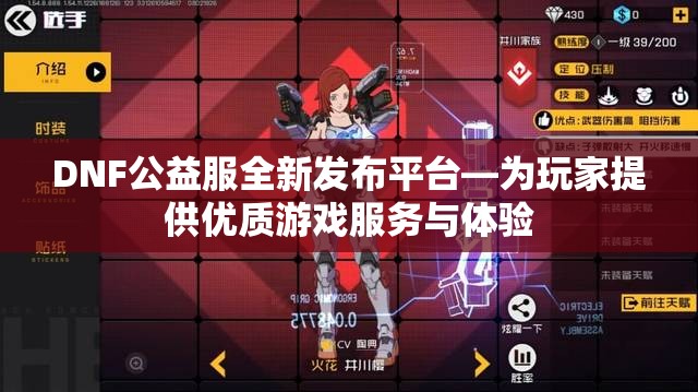 DNF公益服全新发布平台—为玩家提供优质游戏服务与体验