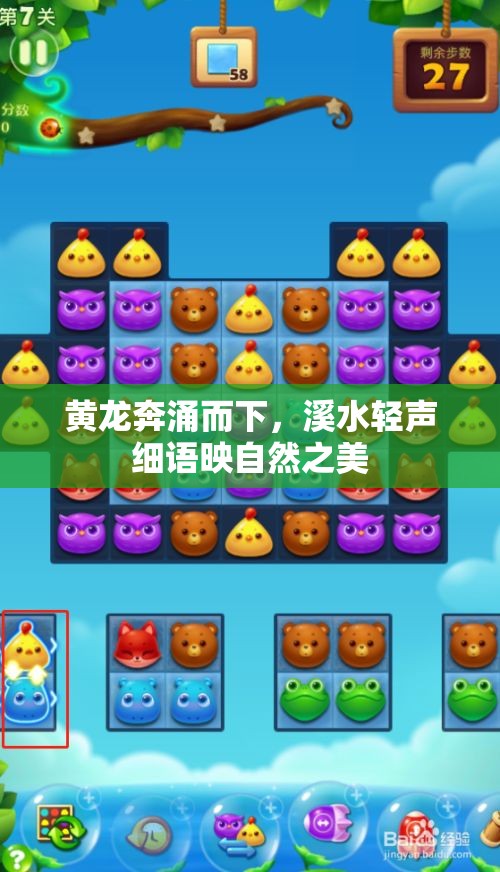 黄龙奔涌而下，溪水轻声细语映自然之美