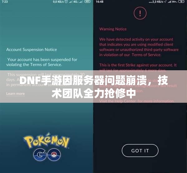 DNF手游因服务器问题崩溃，技术团队全力抢修中