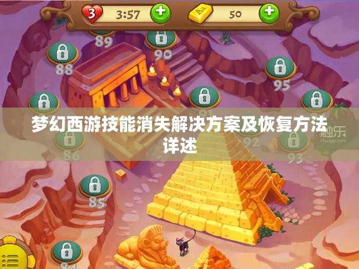 梦幻西游技能消失解决方案及恢复方法详述
