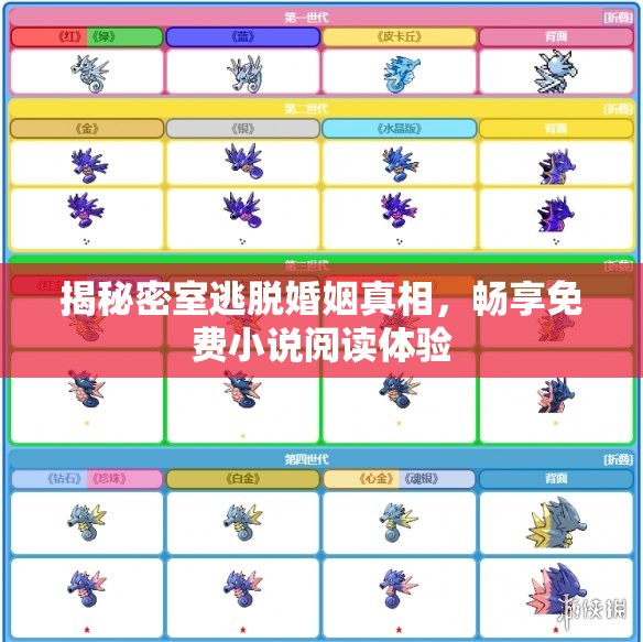 揭秘密室逃脱婚姻真相，畅享免费小说阅读体验