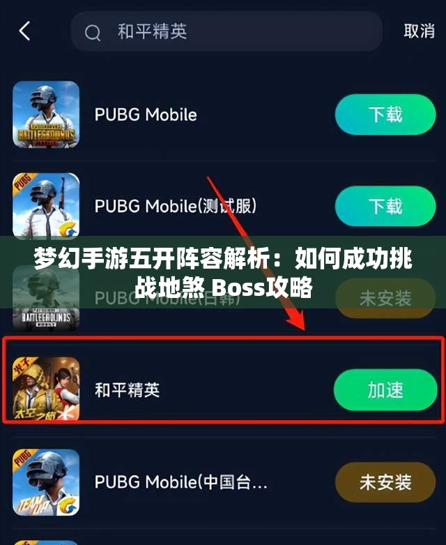 梦幻手游五开阵容解析：如何成功挑战地煞 Boss攻略