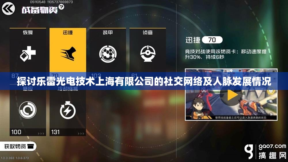 探讨乐雷光电技术上海有限公司的社交网络及人脉发展情况